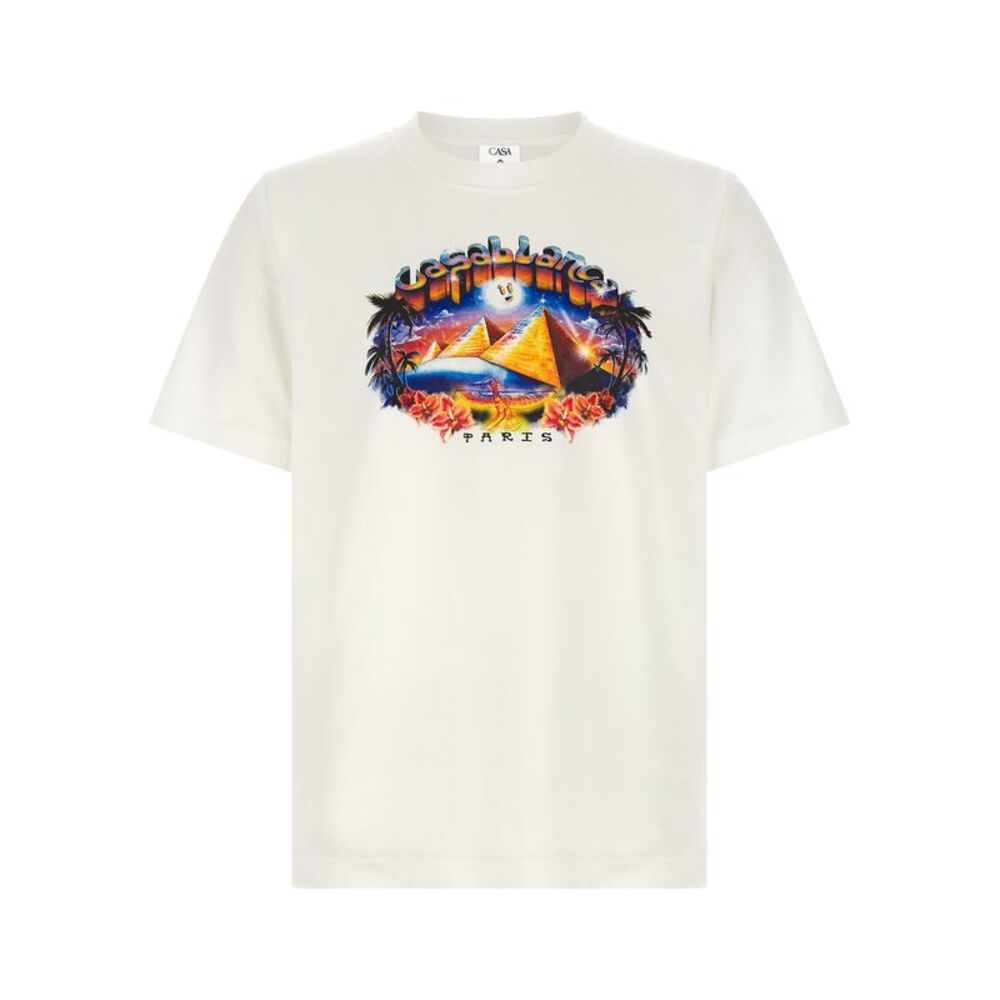 Casablanca White Organic Cotton Men's T-Shirt
